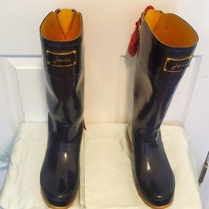 Joules tall rubber boots